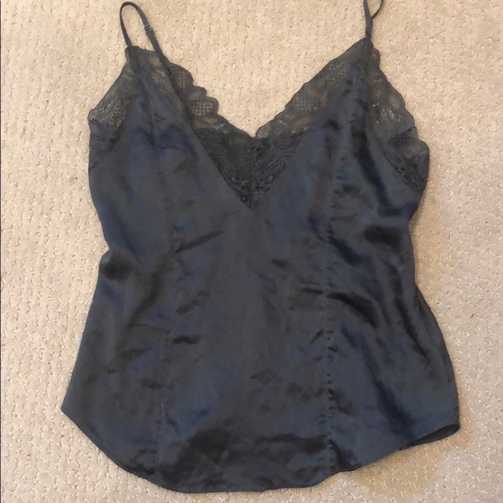 Free people silky grey tank